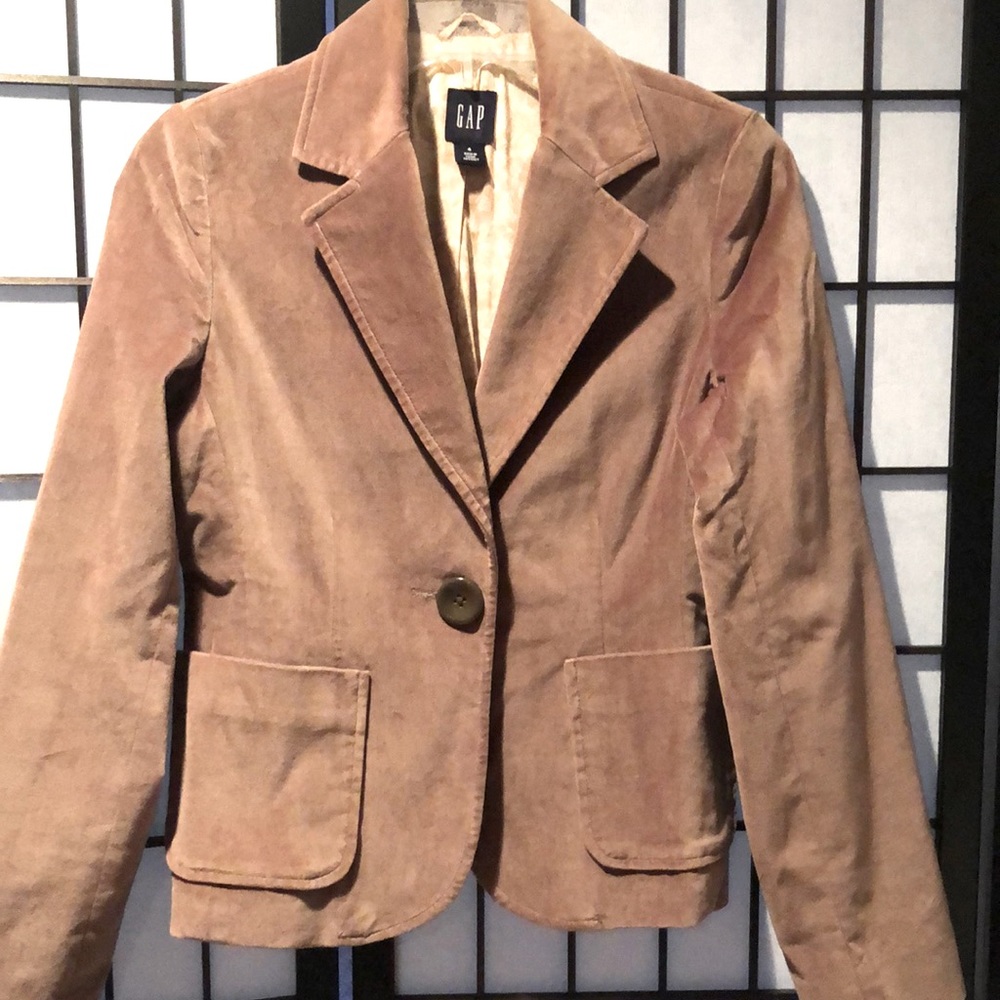 GAP Velvet Blazer/Jacket, Chocolate Brown, size 4
